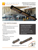 The Vertex Electric Radiant Heater Range Brochure